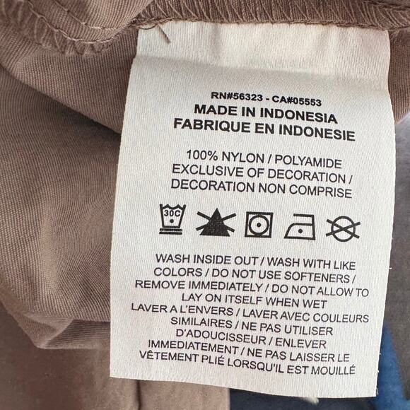 Nike Light Brown Wide Leg Sweatpants Women’s Small High Waisted Lounge Pants - Picture 4 of 4